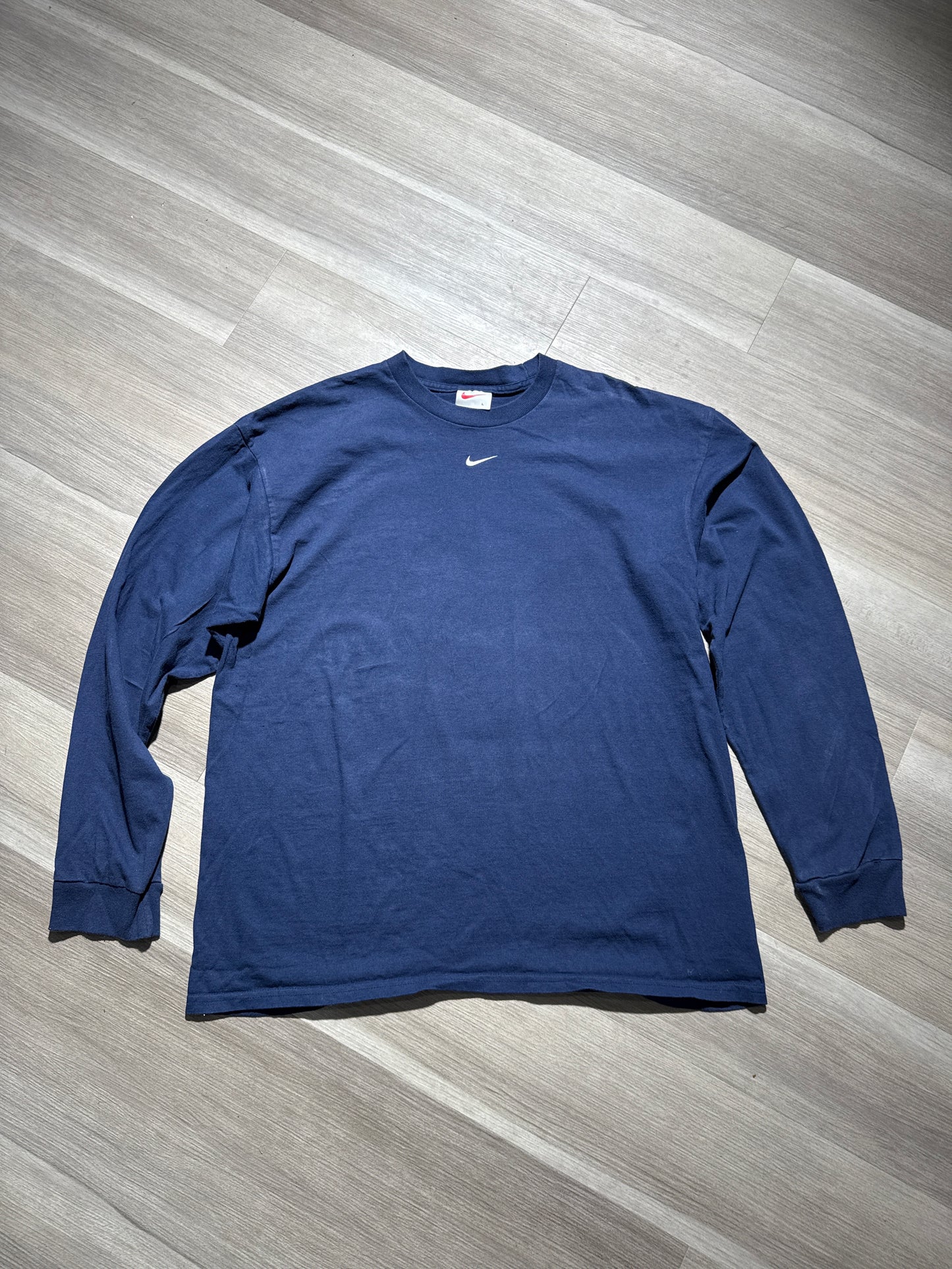 (L) 90s Nike Navy Blue Longsleeve