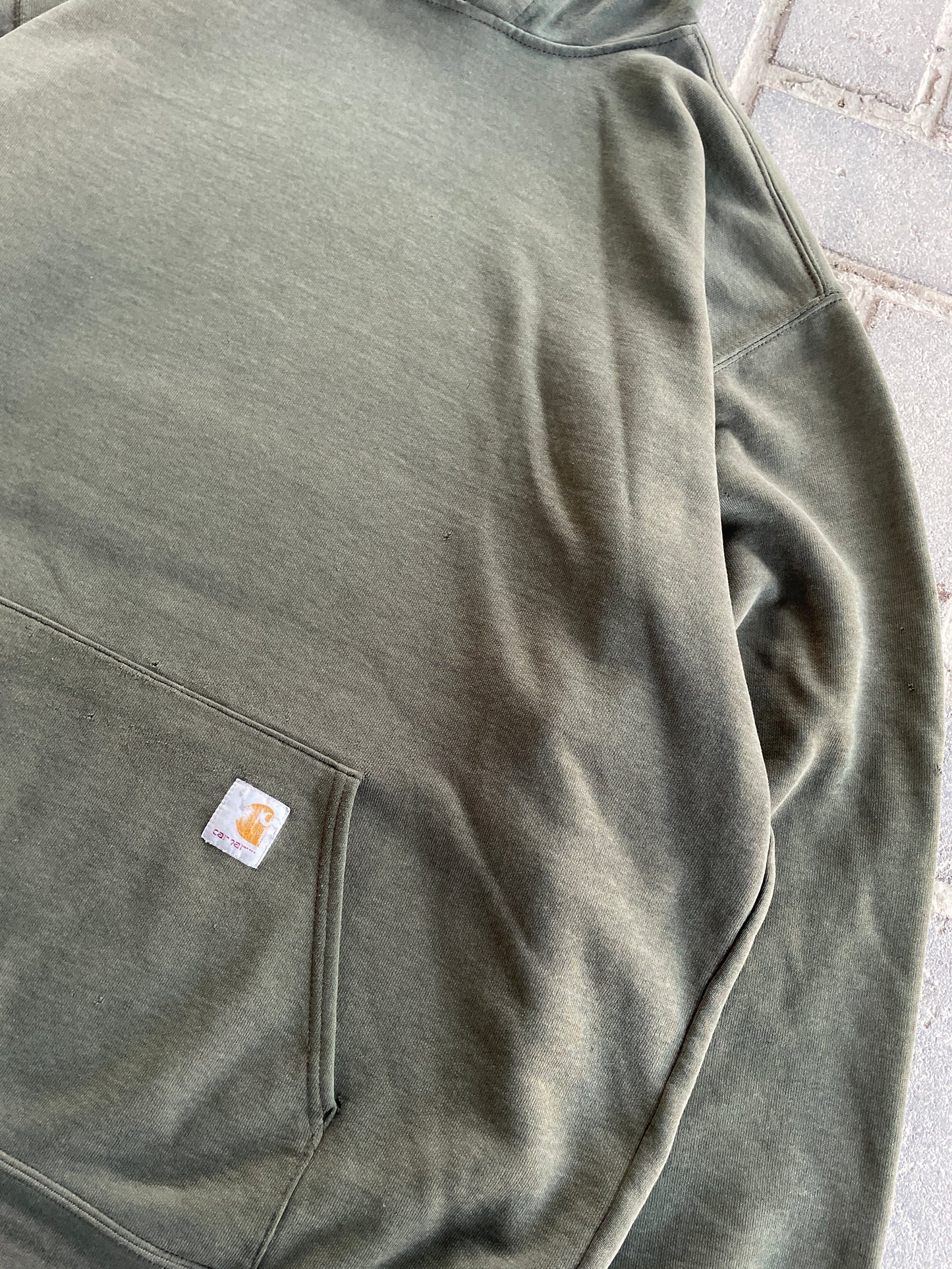 (XL) 90s Green Carhartt Hoodie
