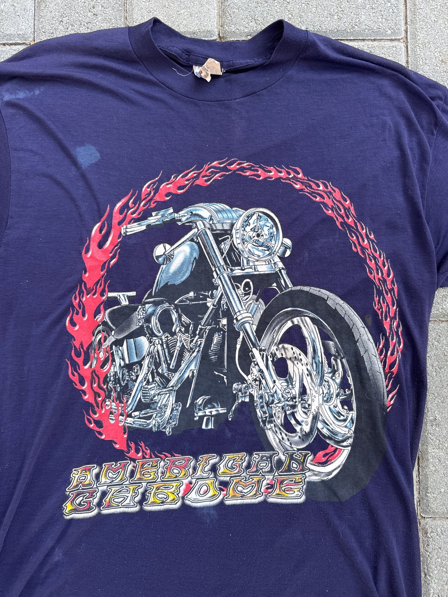 (L) TNT 90s Motorcycle Thin Jersey Tee