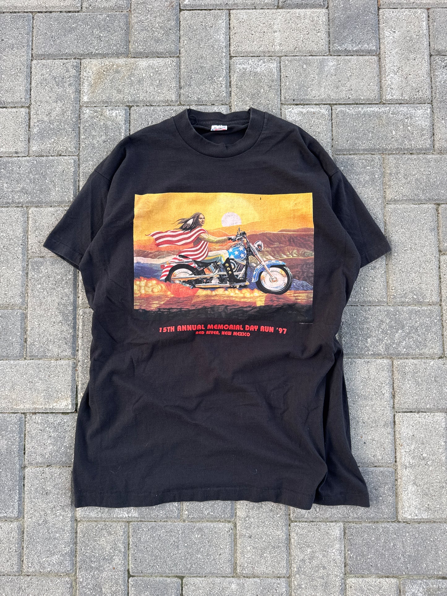 (XL) Vintage Motorcycle Memorial Tee
