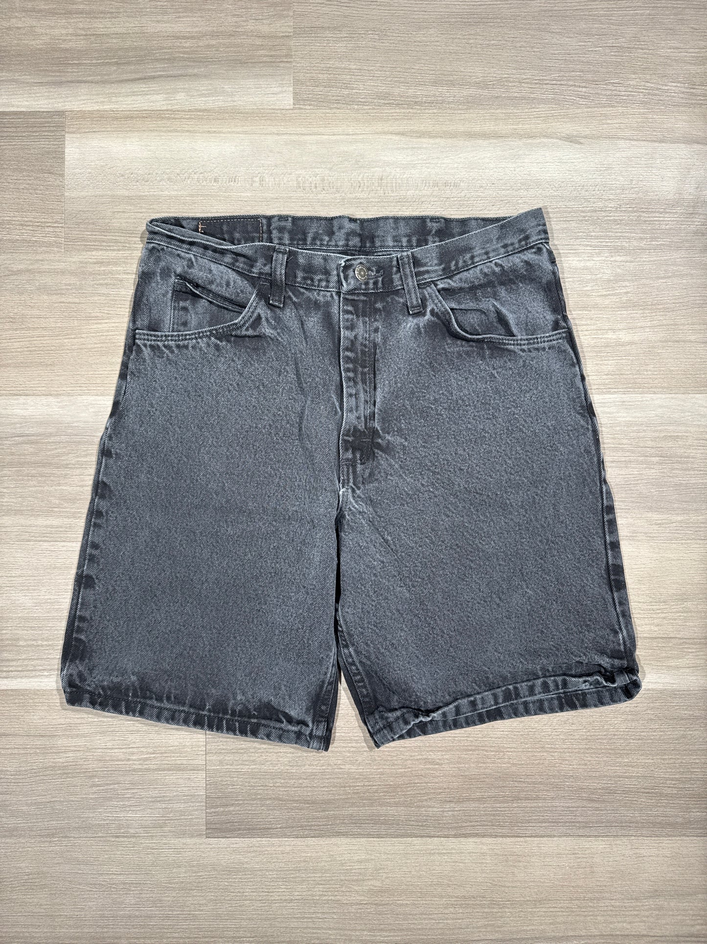 (34) Black Wrangler Jorts