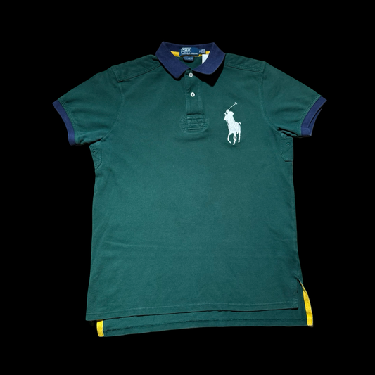 (M) Green Polo Ralph Lauren Collard Tee